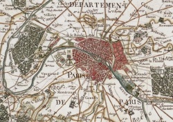 Carte de Cassini, Paris