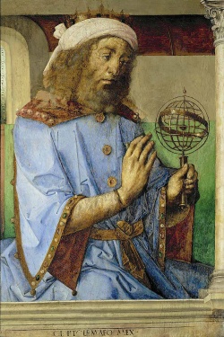 Ptolémée le géographe et sa sphère armillaire
